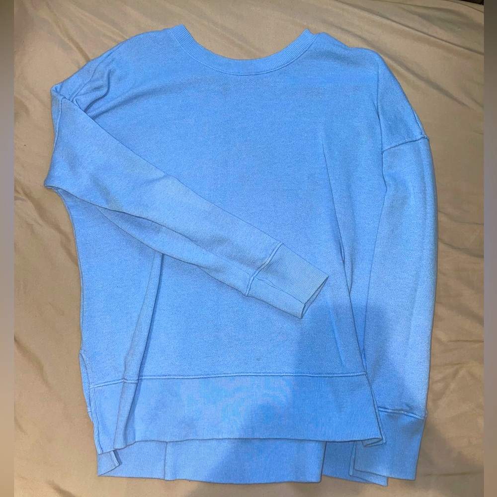 Blue flowy sweater